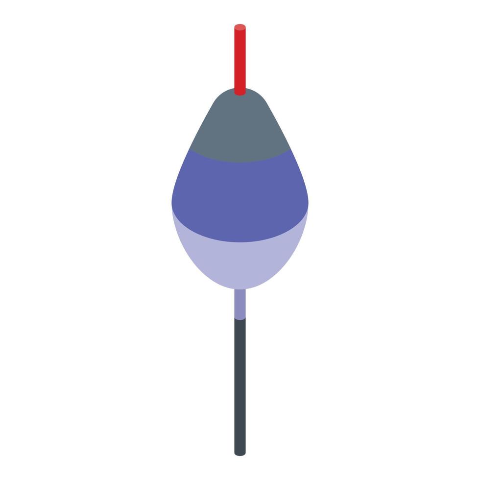 Catch bobber icon, isometric style vector