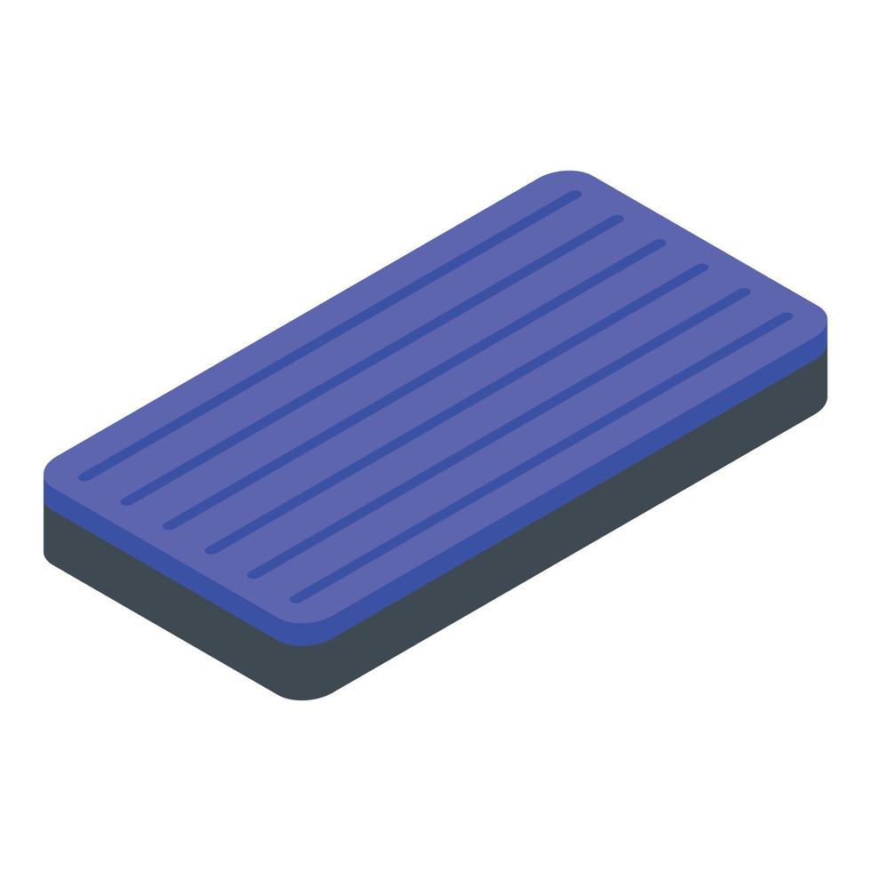 Float inflatable mattress icon, isometric style vector