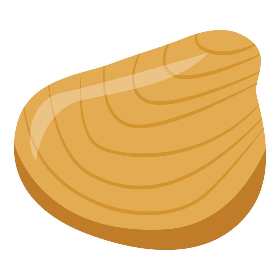 Oyster seafood icon, isometric style vector