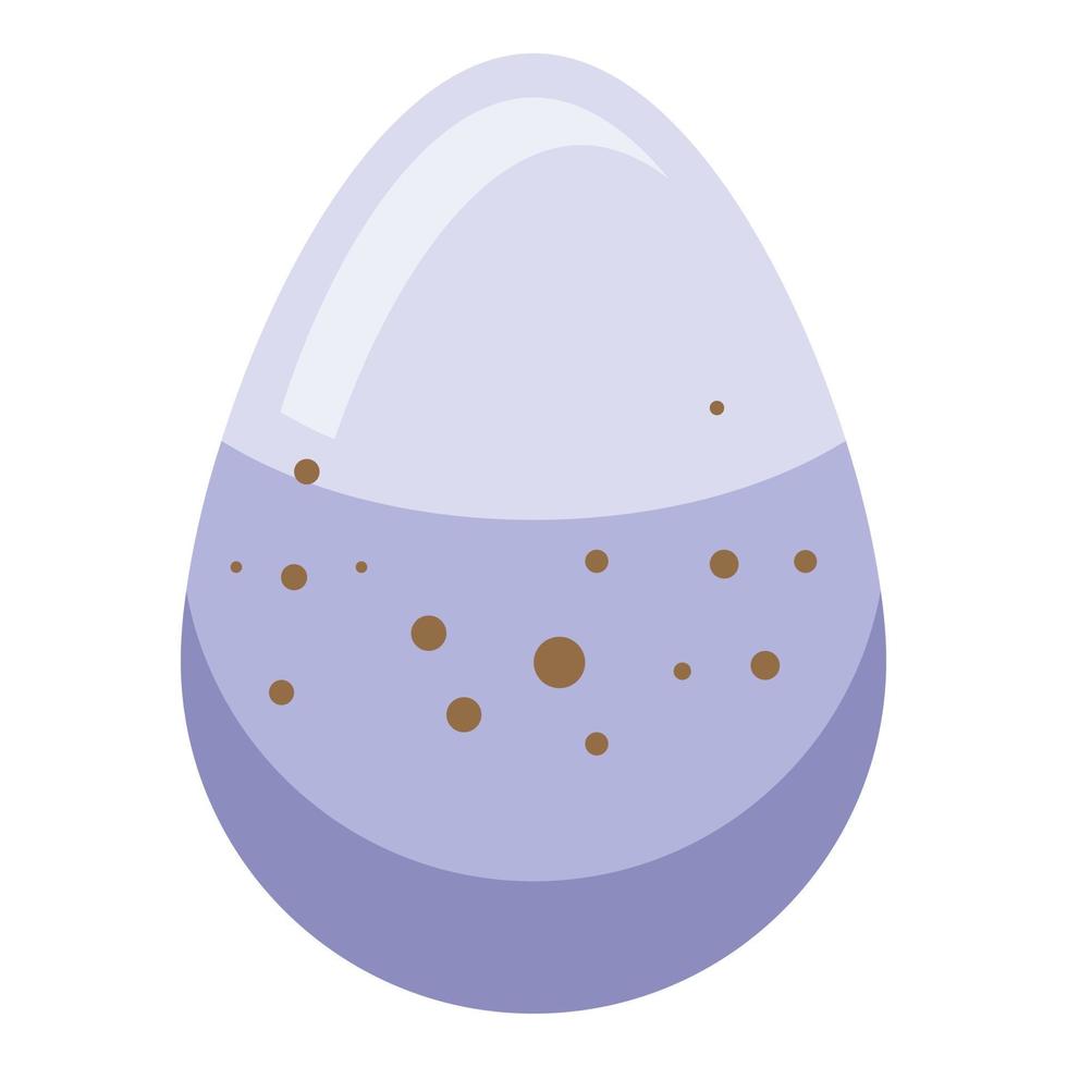 Reptile egg icon, isometric style vector