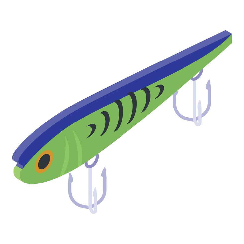 Bait for fish icon, isometric style vector