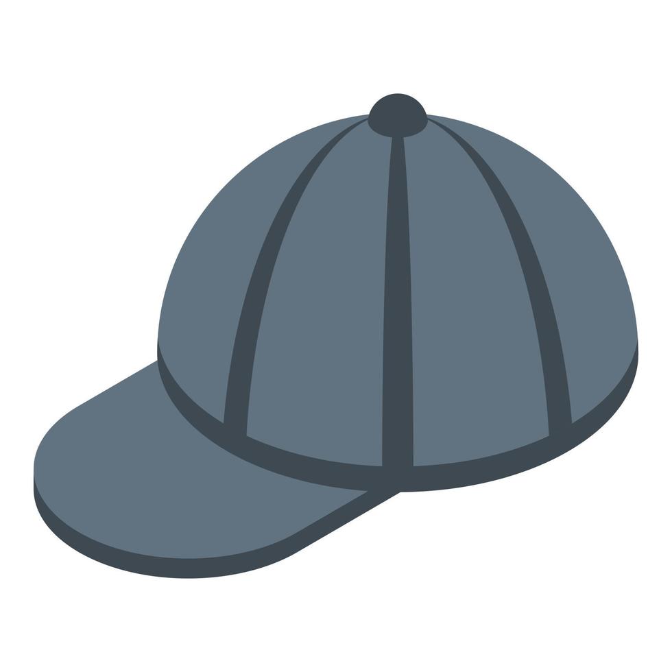 Fisherman cap icon, isometric style vector