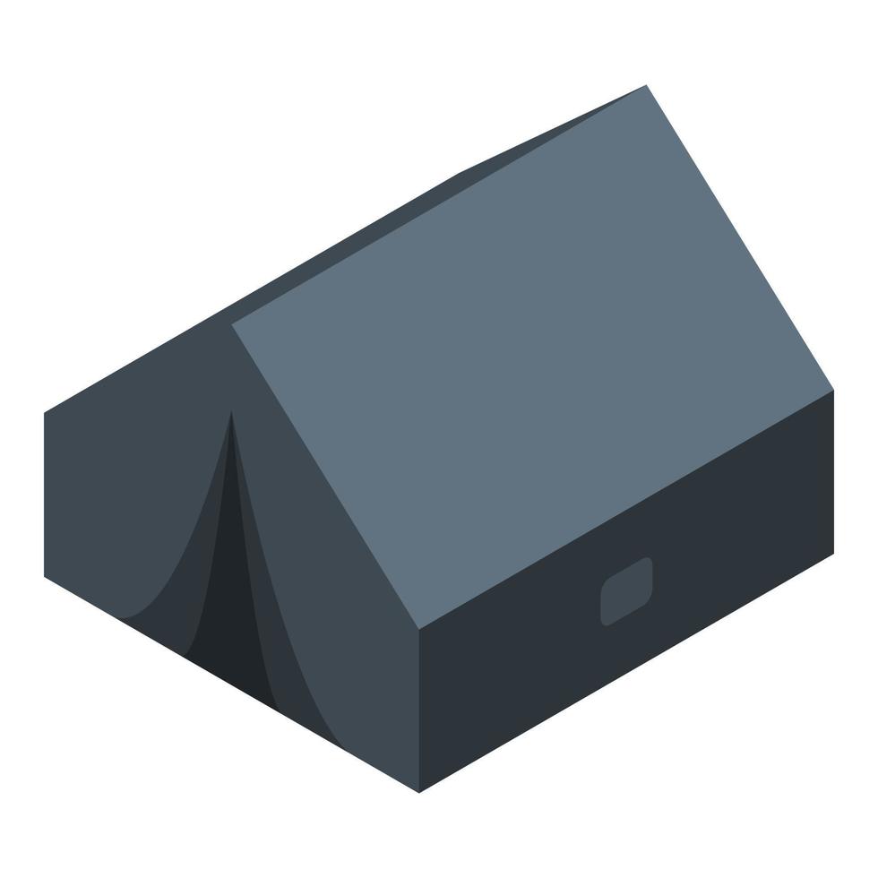 Hiking tent icon, isometric style vector