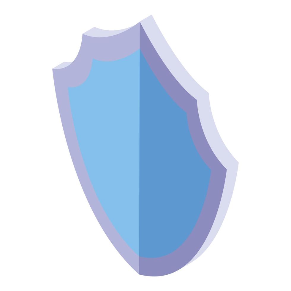 Mite shield protect icon, isometric style vector