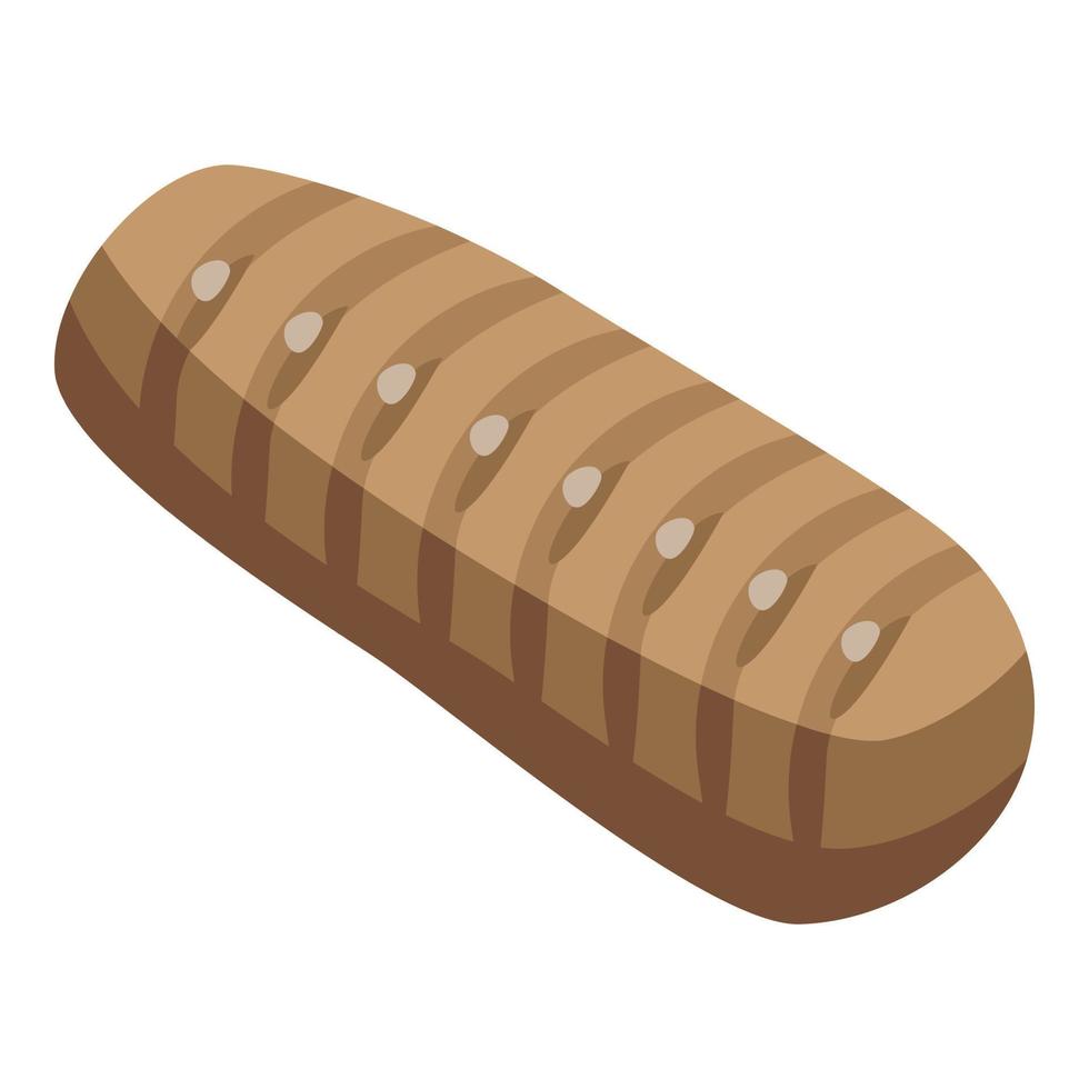 Cockroach larva icon, isometric style vector