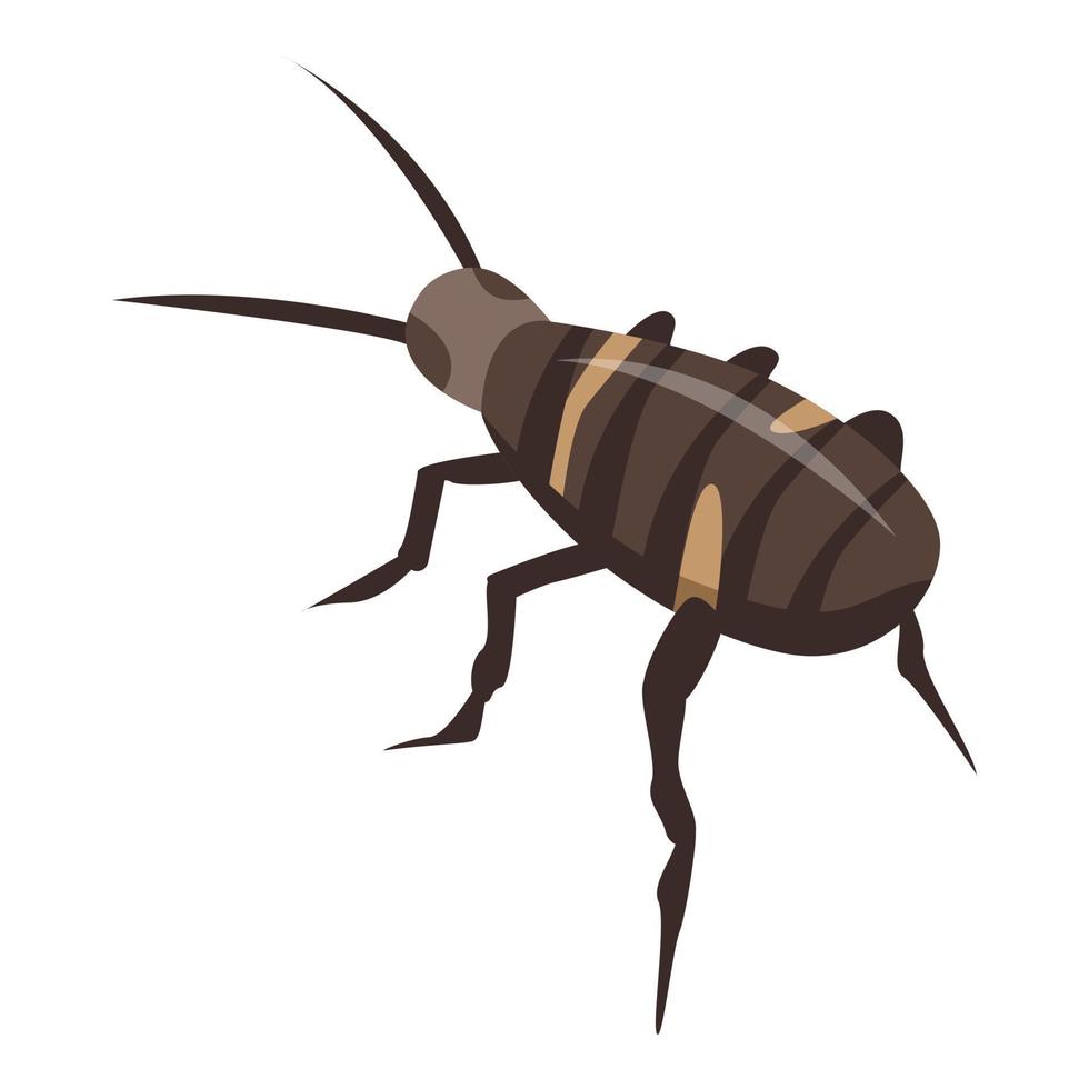 Exterminator roach icon, isometric style vector