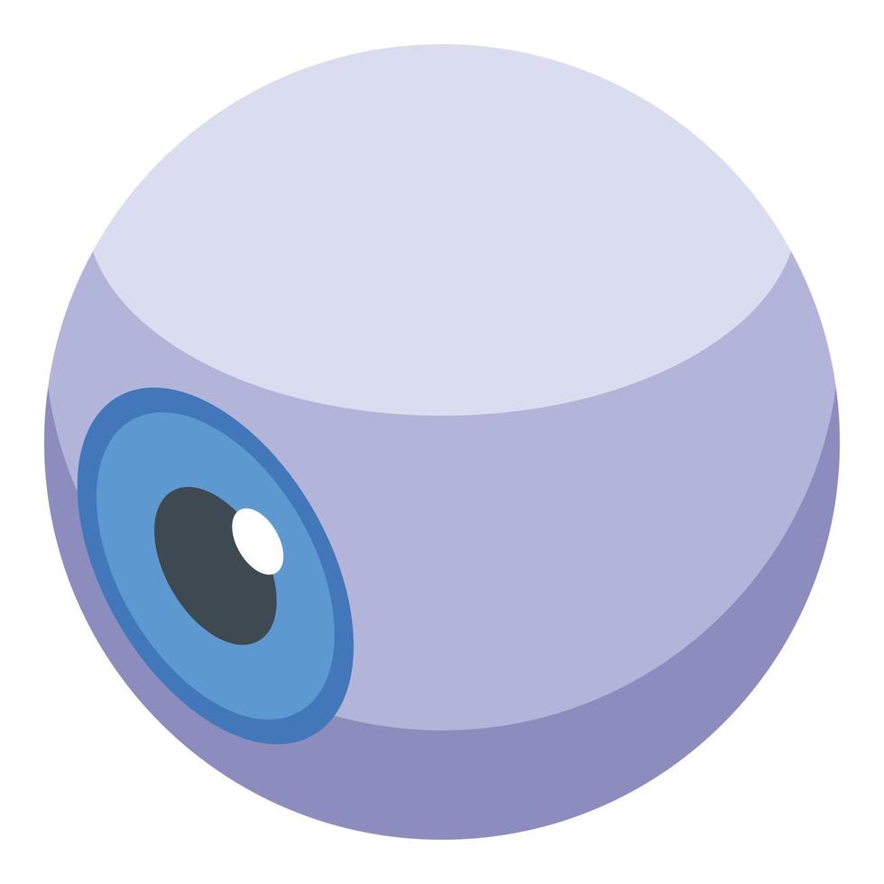 Donate organs eyeball icon, isometric style vector