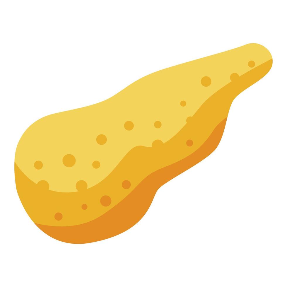 Donate organ pancreas icon, isometric style vector
