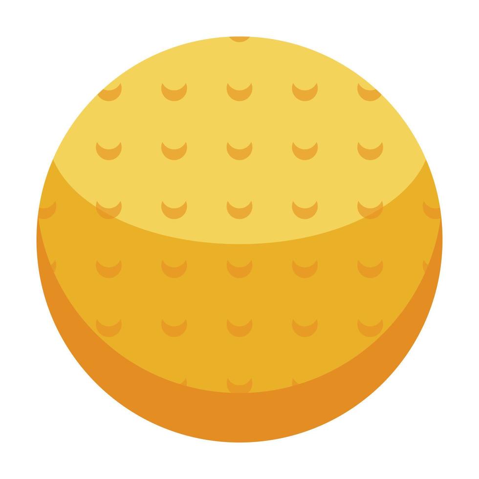 Field hockey ball icon, isometric style vector