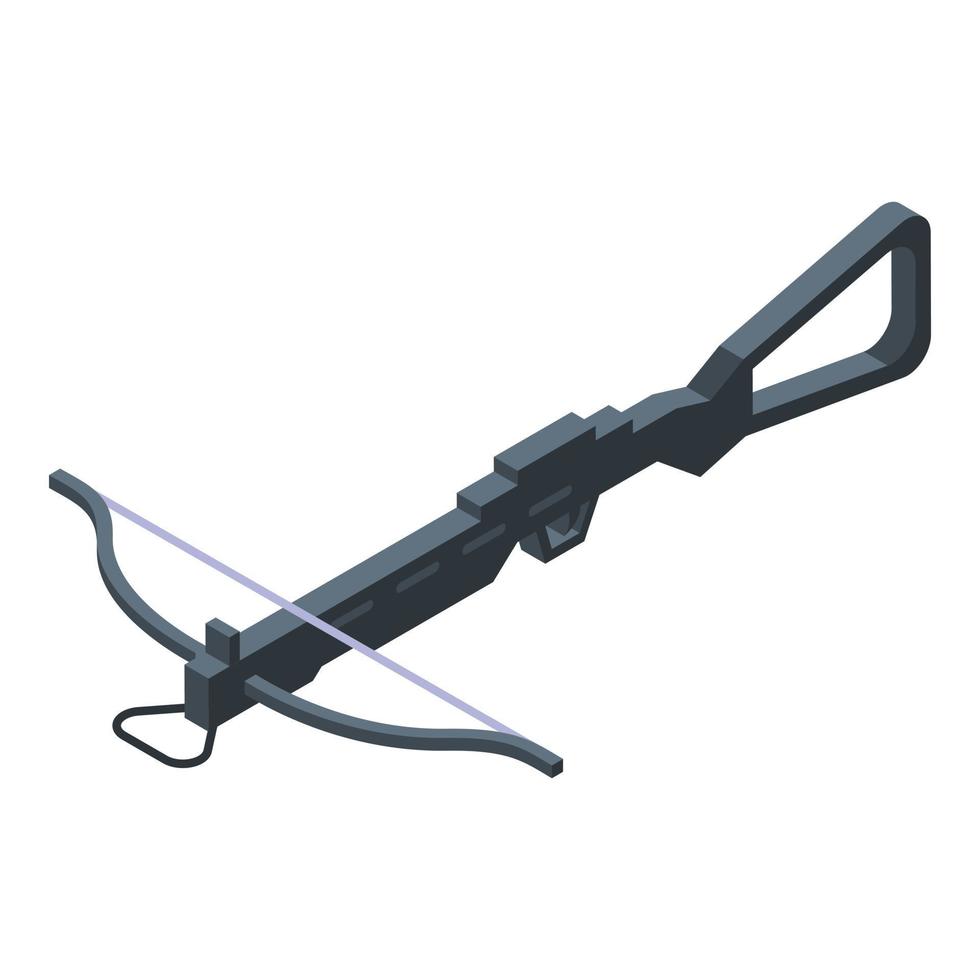 Sport crossbow icon, isometric style vector
