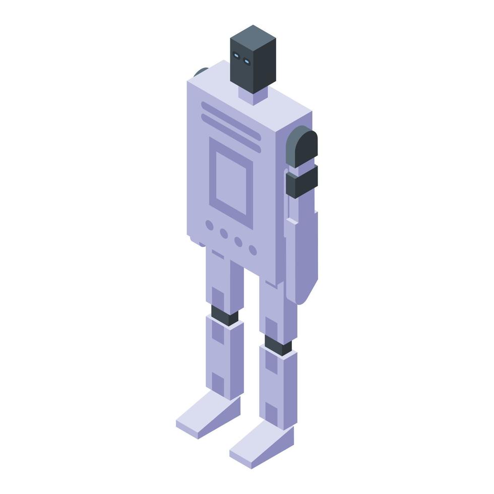 Robot icon, isometric style vector
