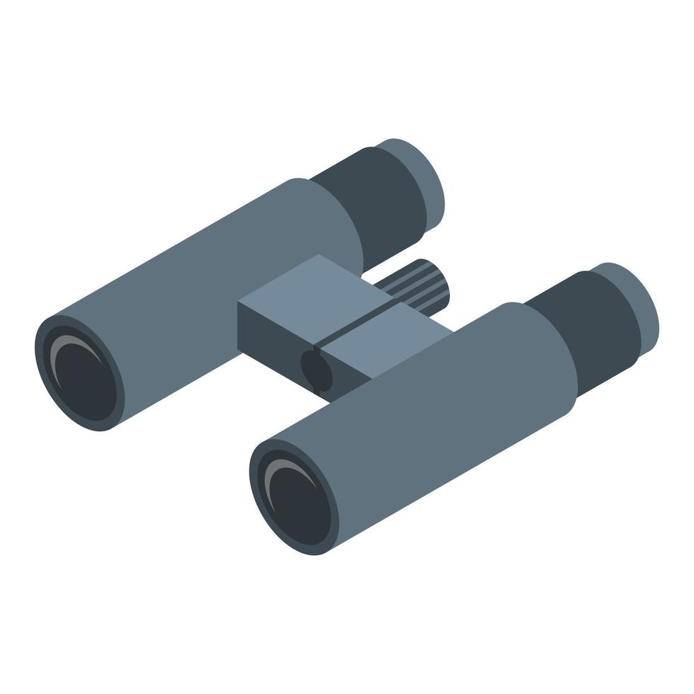 Binoculars icon, isometric style vector