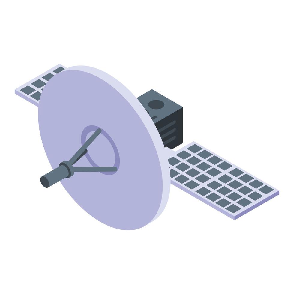 Satellite icon, isometric style vector