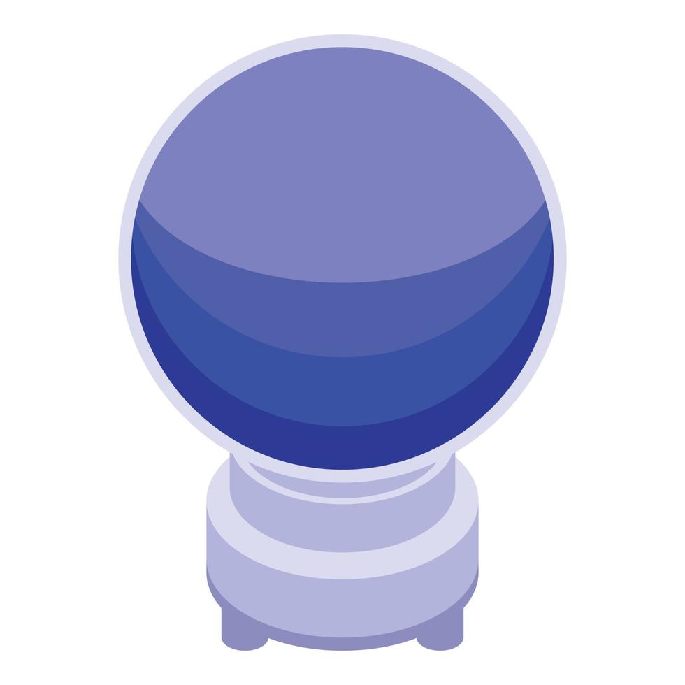 Fortune teller globe icon, isometric style vector