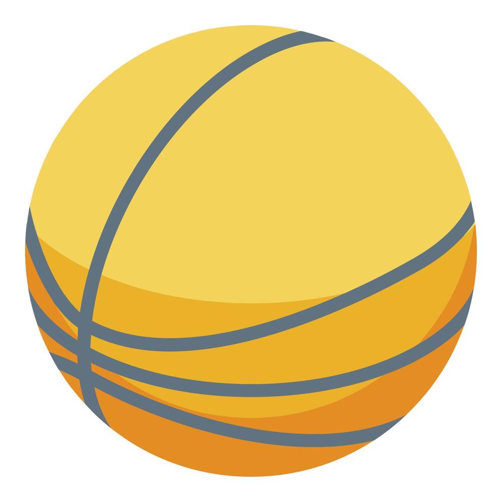 Basketball ball icon, isometric style vector