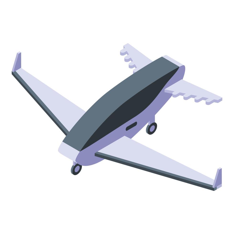 Unmanned plane taxi icon, isometric style vector