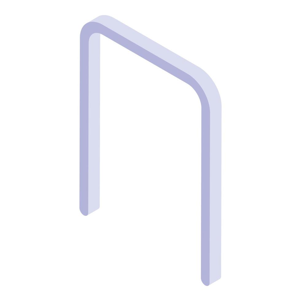 Croquet gate icon, isometric style vector