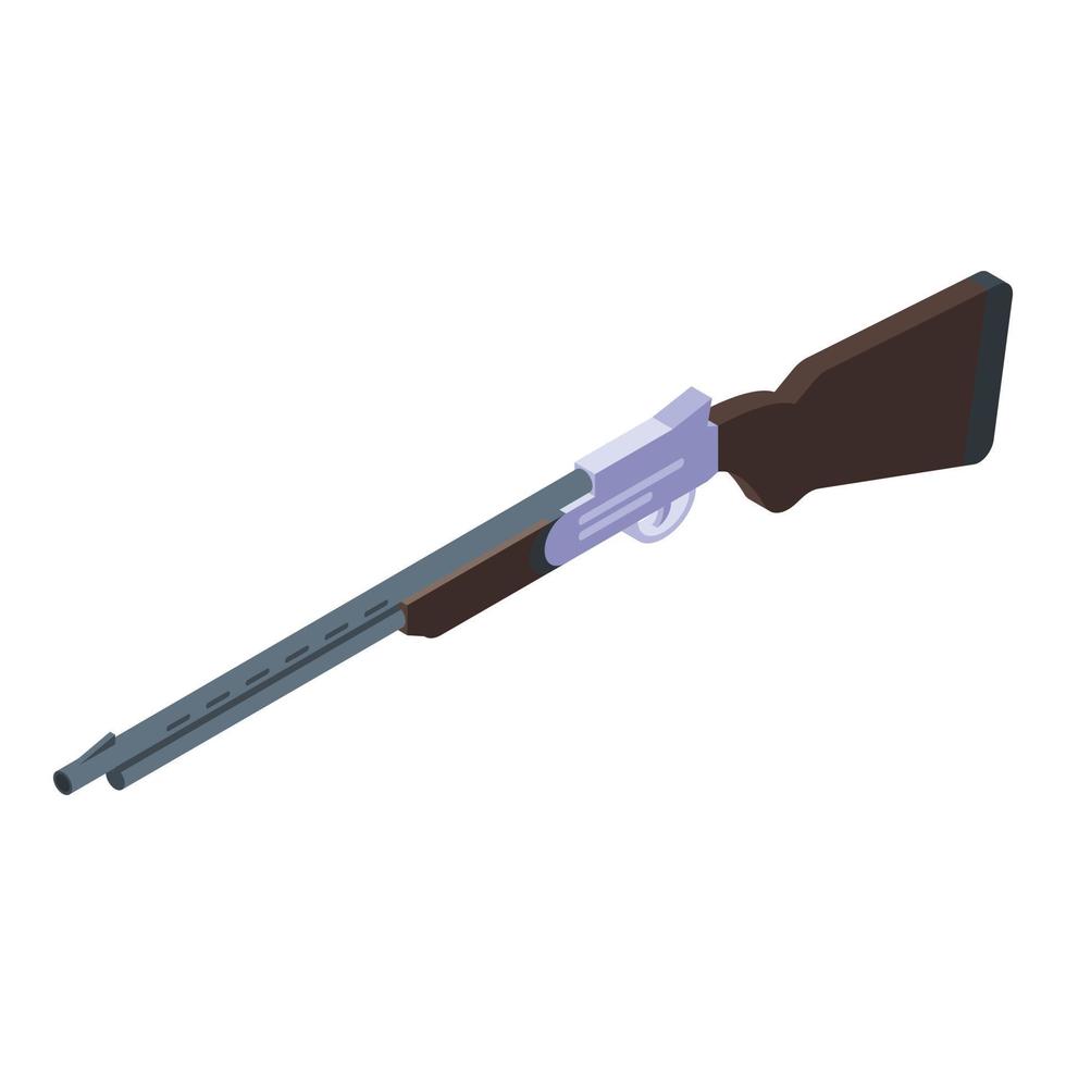 Shotgun icon, isometric style vector