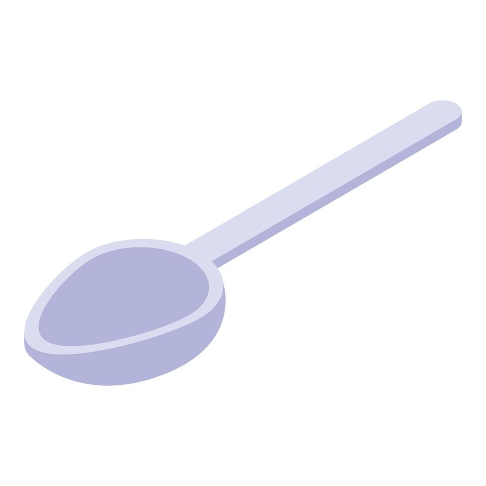 Tea spoon icon, isometric style vector