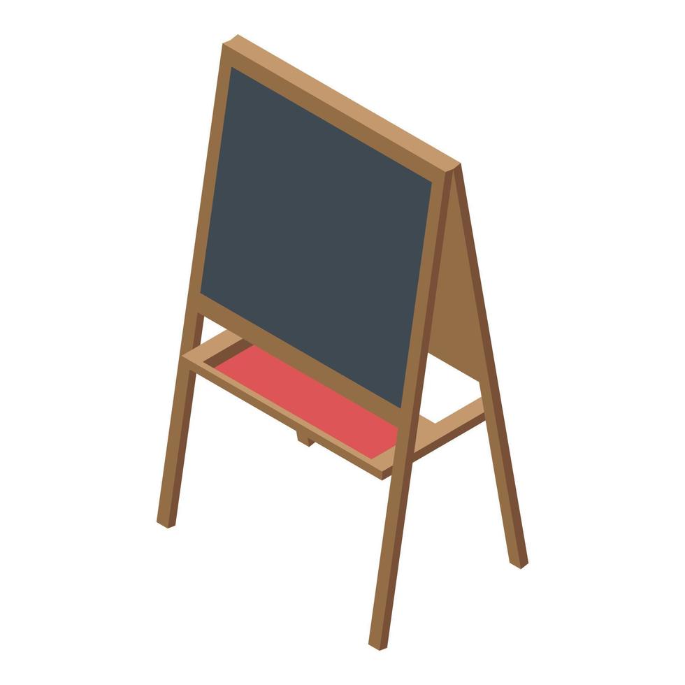 Kid easel icon, isometric style vector