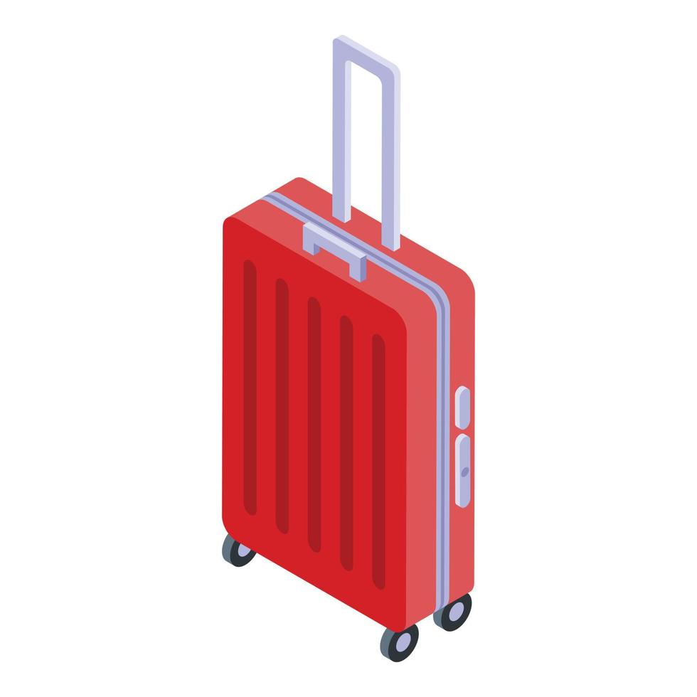 Travel bag icon, isometric style vector