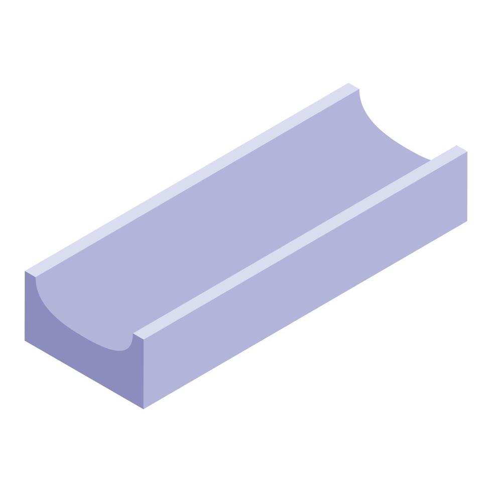 Gutter icon, isometric style vector