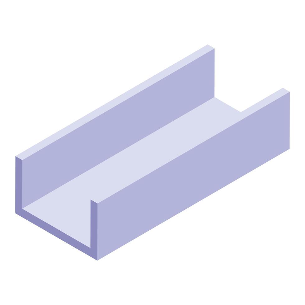 Structure gutter icon, isometric style vector