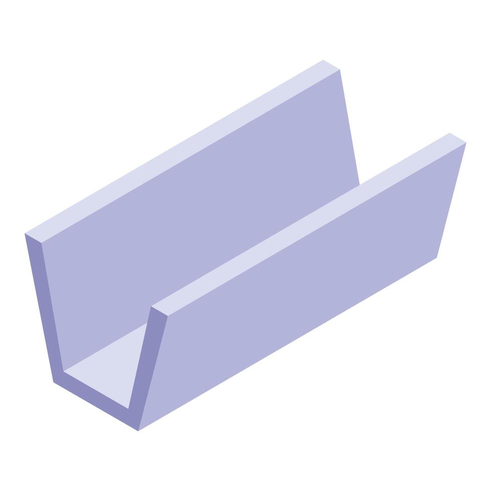 Line gutter icon, isometric style vector