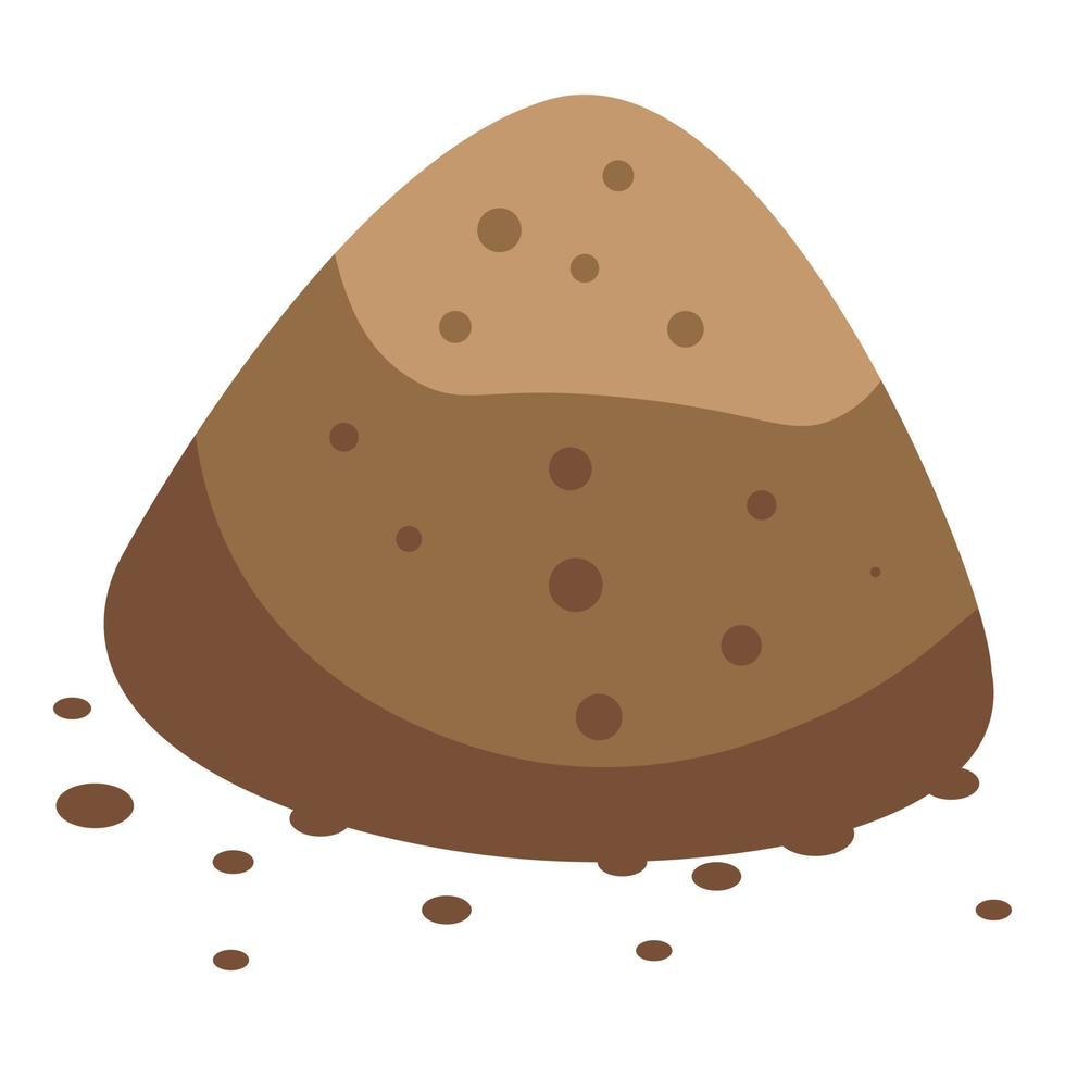Soursop seeds icon, isometric style vector