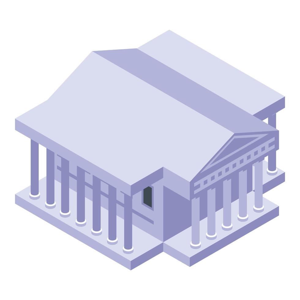 Theater icon, isometric style vector
