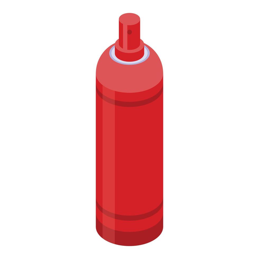 Gas spray bottle icon, isometric style vector