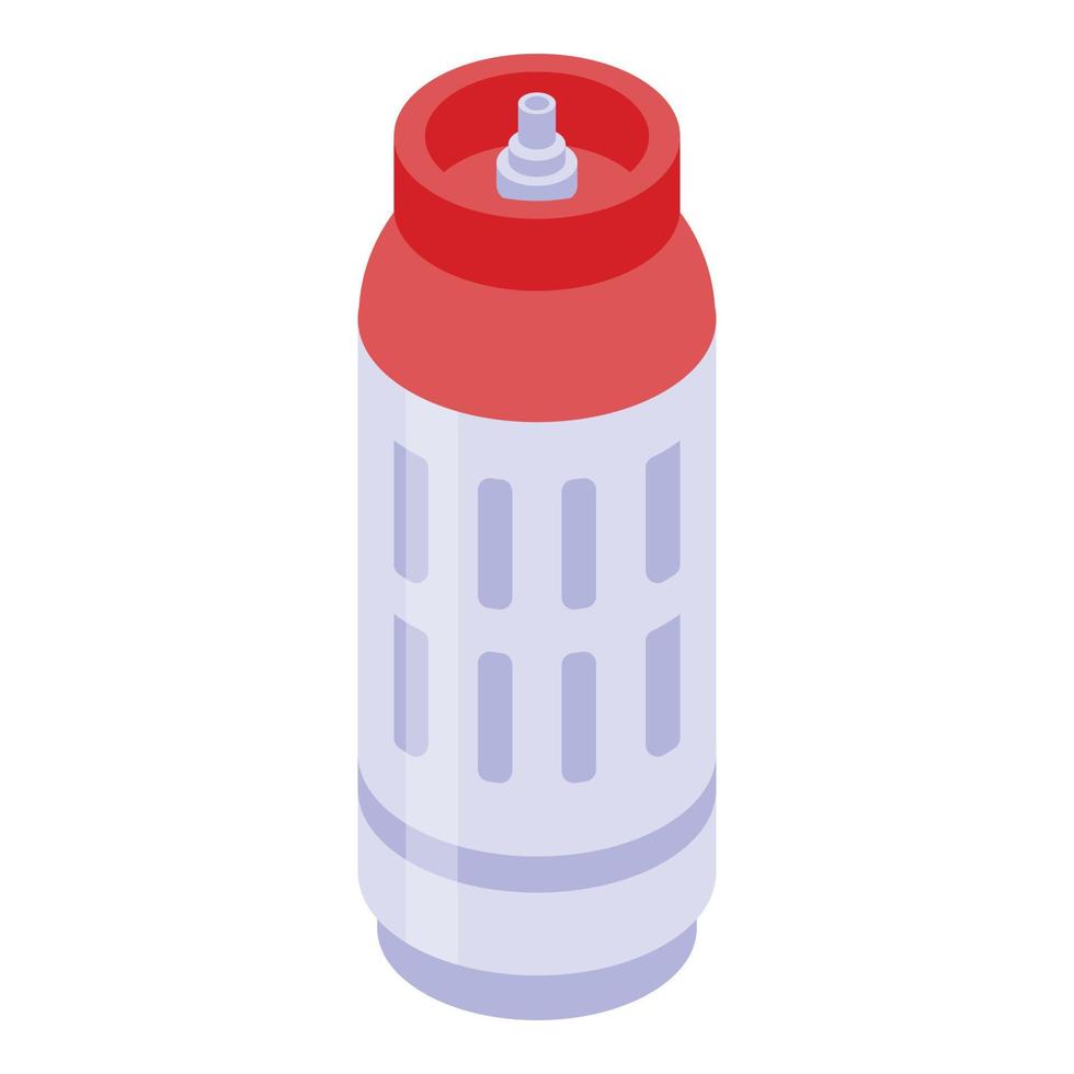 Lpg gas cylinders icon, isometric style vector