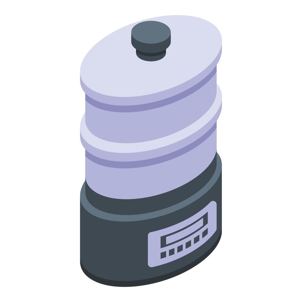 Food steamer icon, isometric style vector