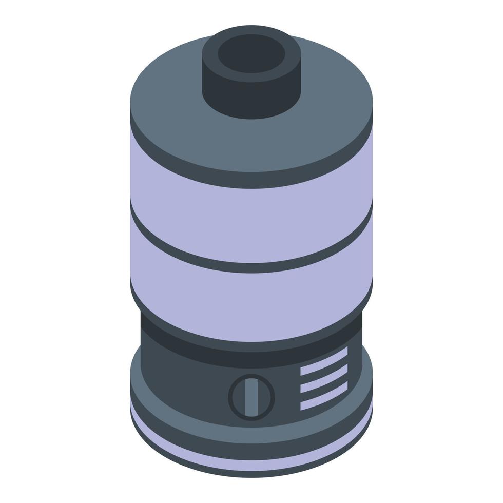 Steamer control icon, isometric style vector