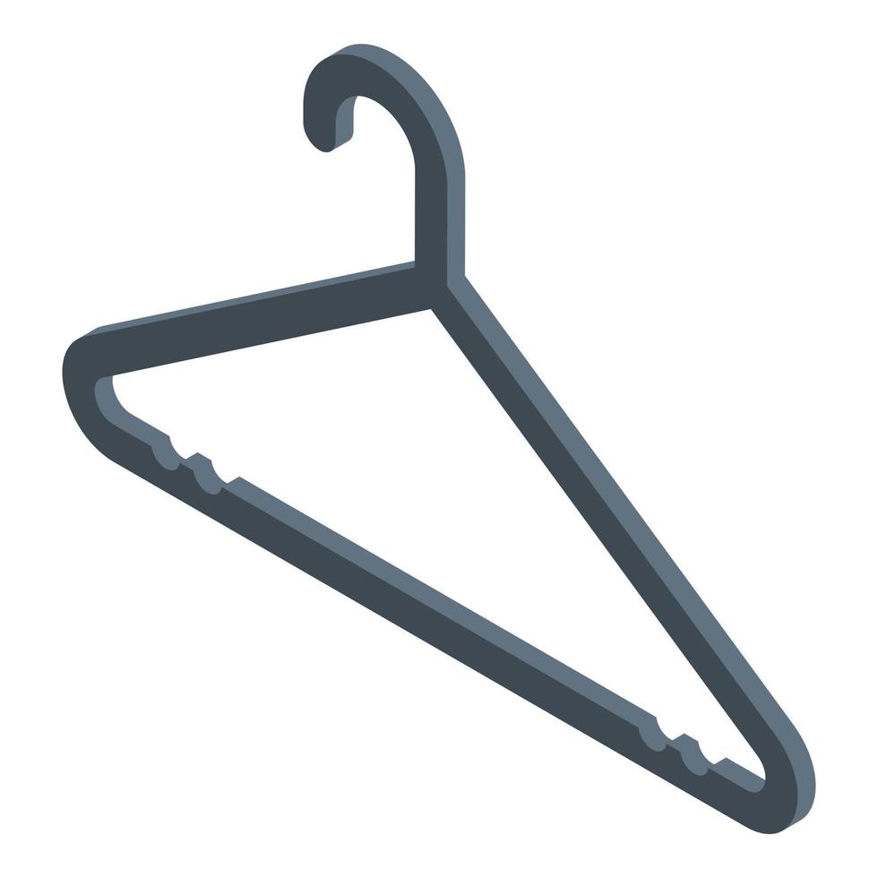 Clothes hanger icon, isometric style vector