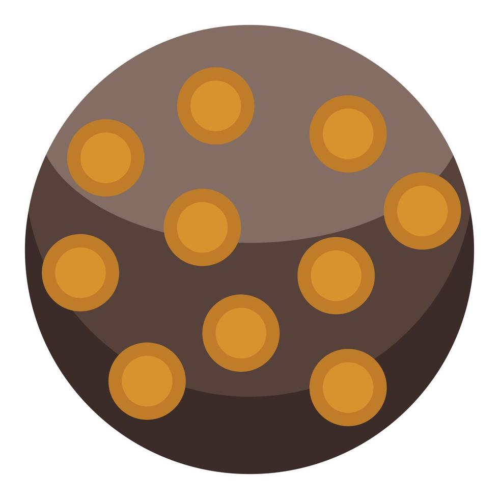 Turkish sweet cake icon, isometric style vector