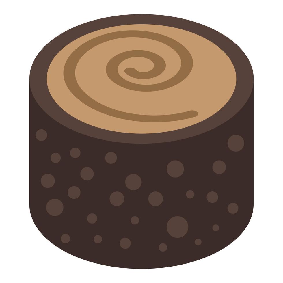 Arab sweet cookies icon, isometric style vector