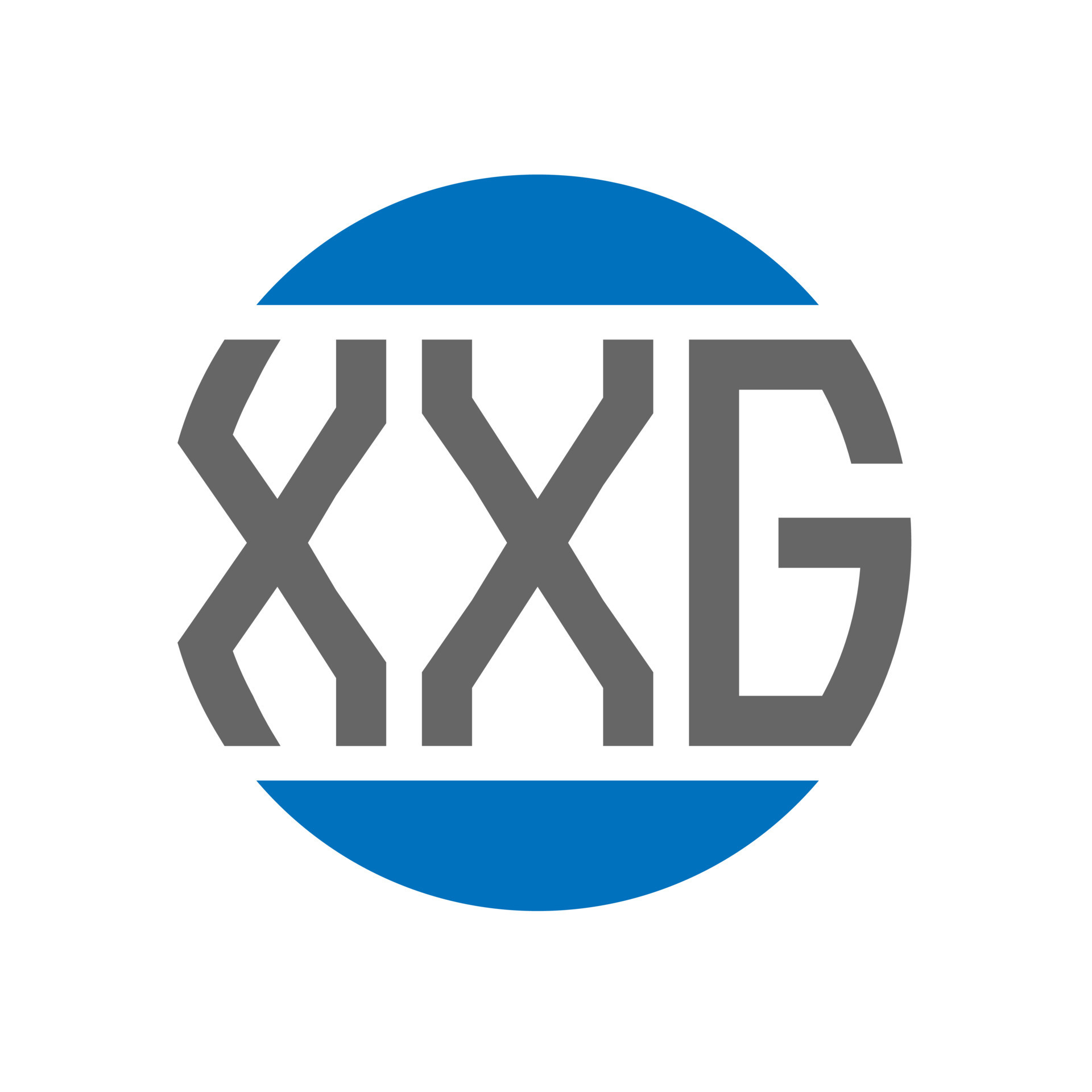 XXG letter logo design on white background. XXG creative initials
