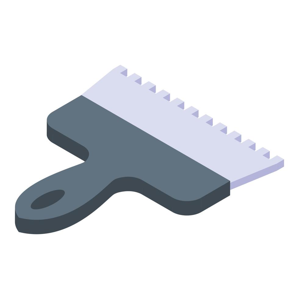 Spatula construction icon, isometric style vector