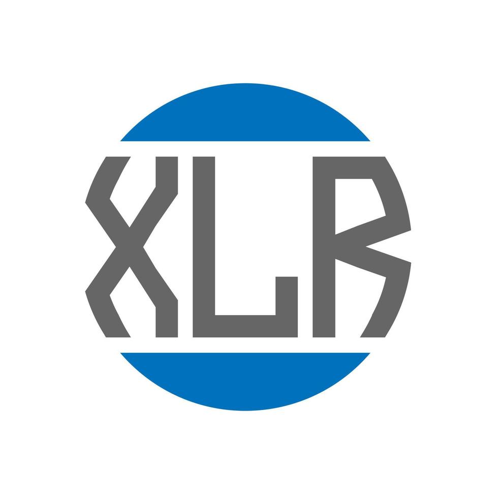 XLR letter logo design on white background. XLR creative initials circle logo concept. XLR letter design. vector