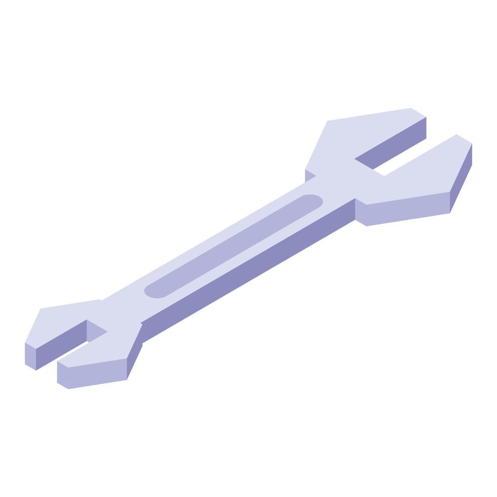 Aircraft repair wrench icon, isometric style vector
