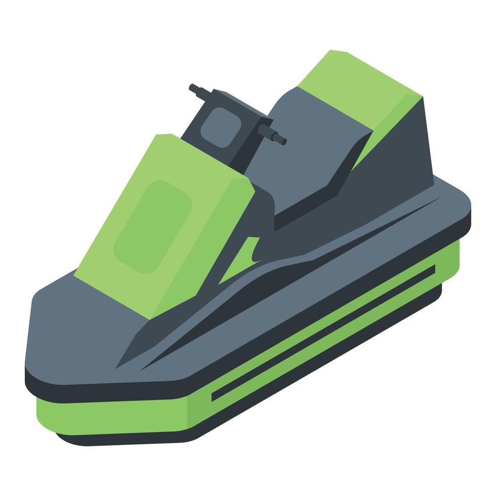 Sport jet ski icon, isometric style vector