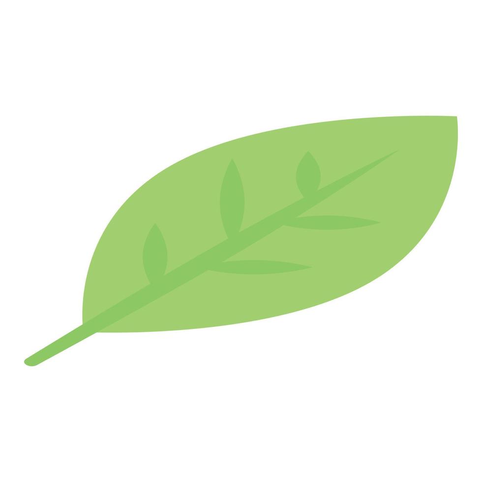 Lemon leaf icon, isometric style vector