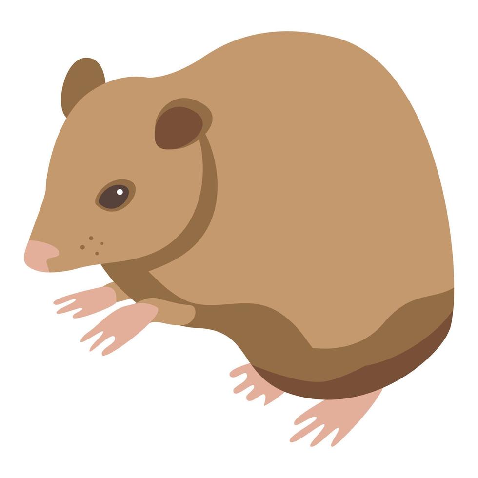 Wild mice icon, isometric style vector