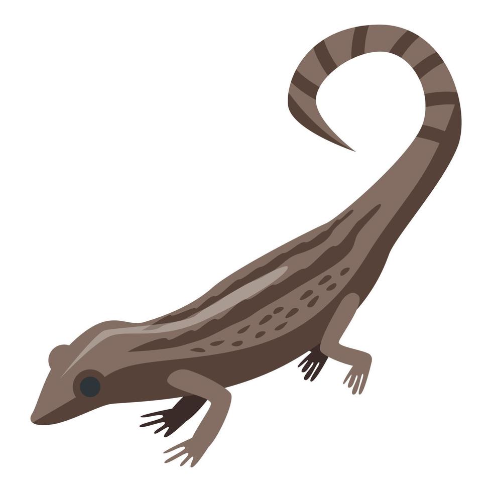 icono de lagarto, estilo isométrico vector