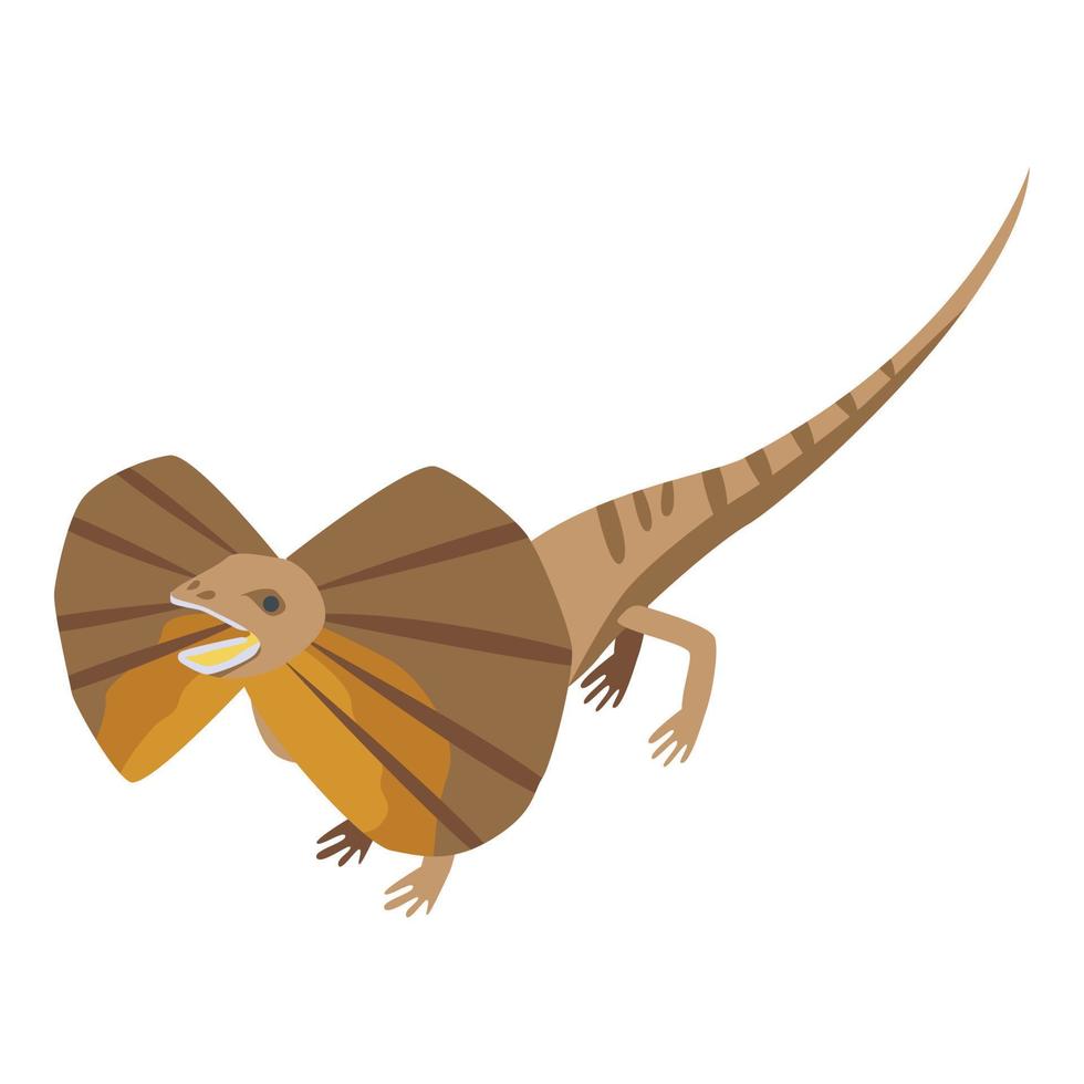 icono de lagarto mariposa, estilo isométrico vector