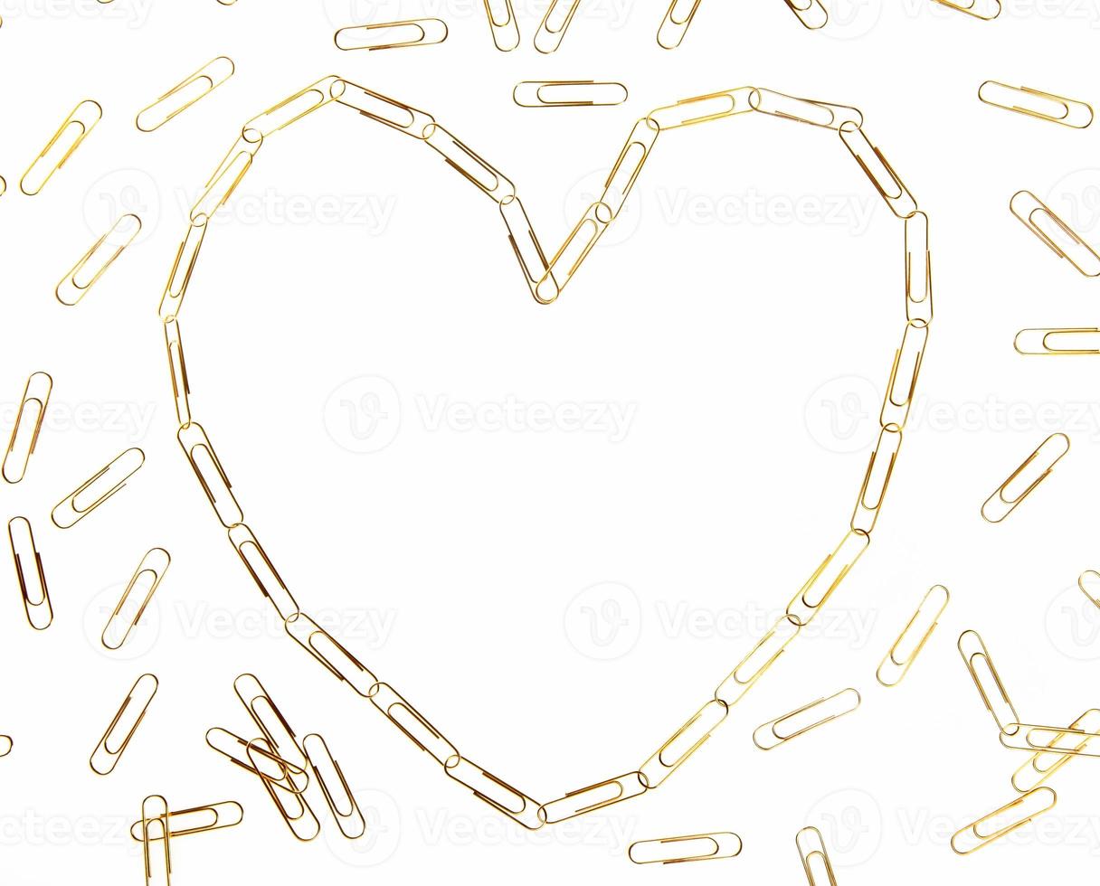 Paper clip heart photo