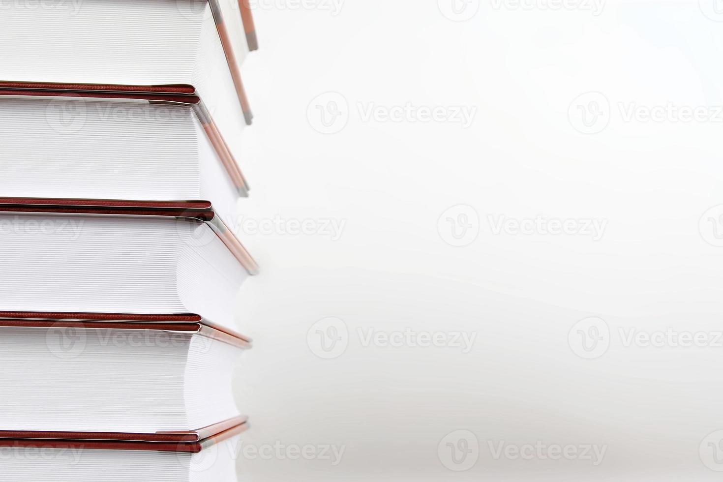 Stacked books with copy-space photo