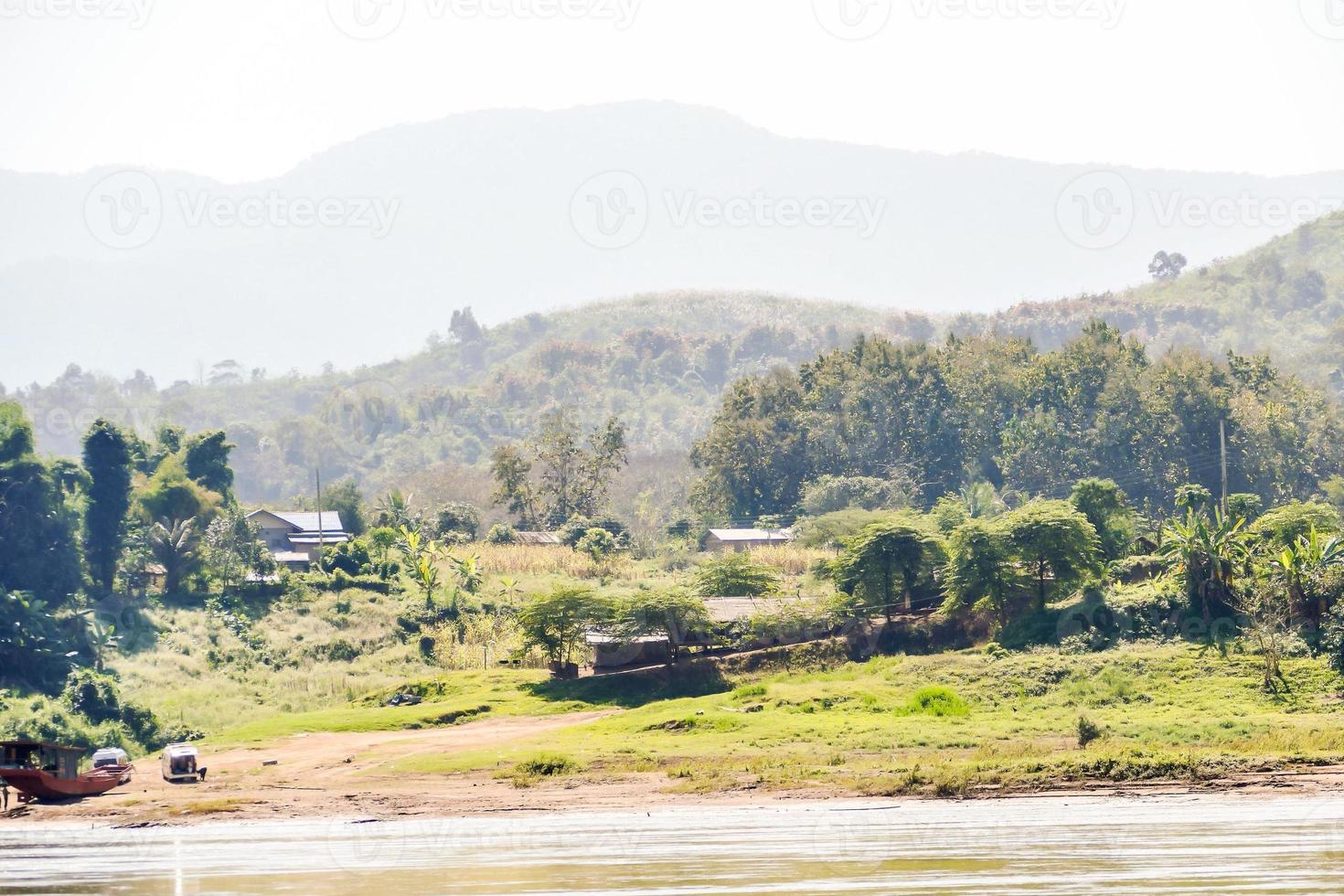 Rural landscape in East Asia photo
