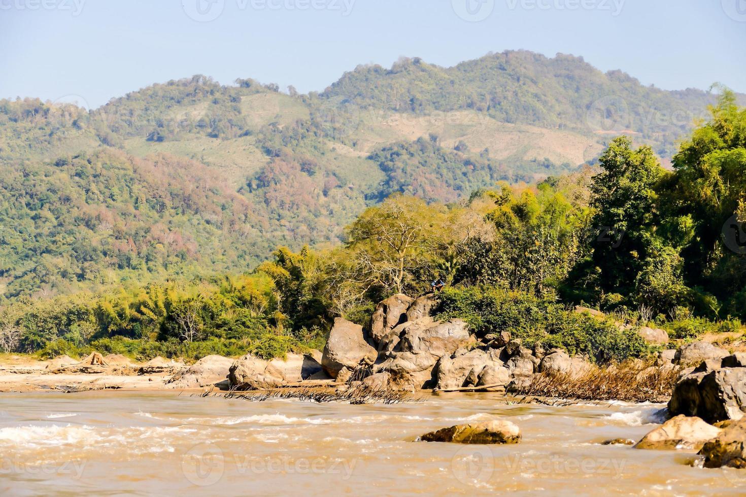 Rural landscape in East Asia photo